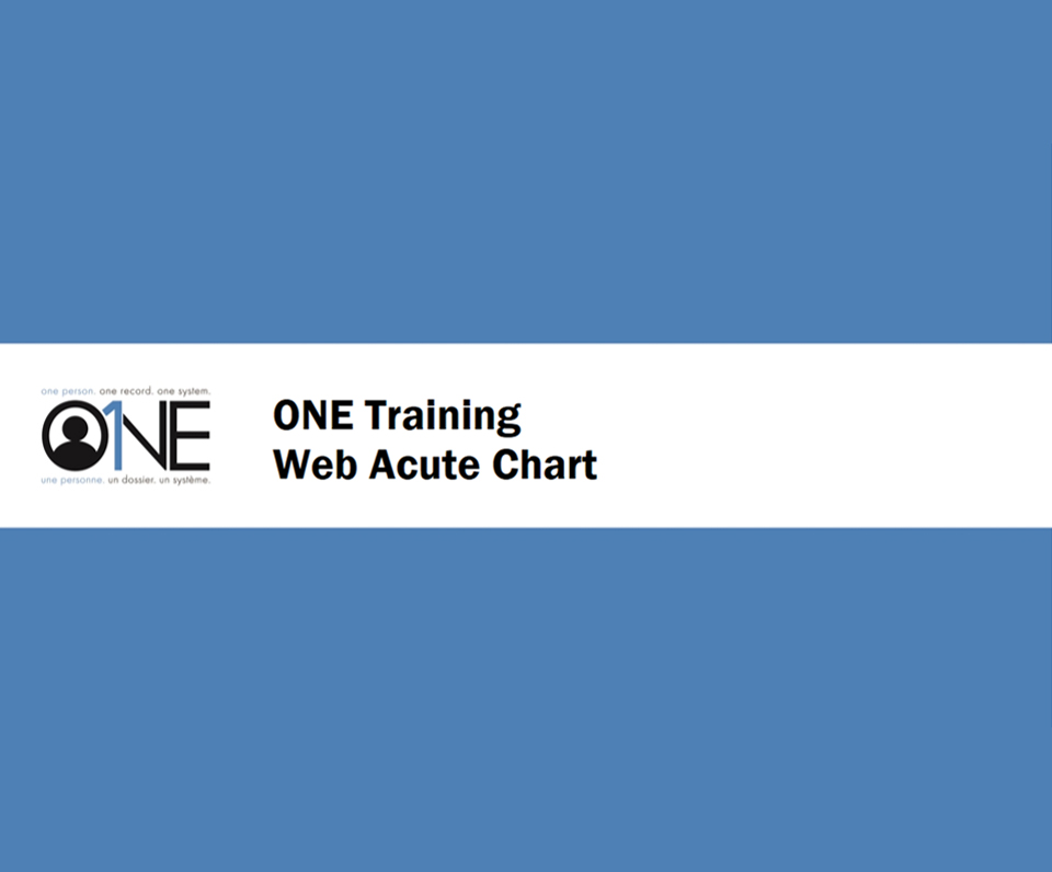 ONE Training - Web Acute Chart