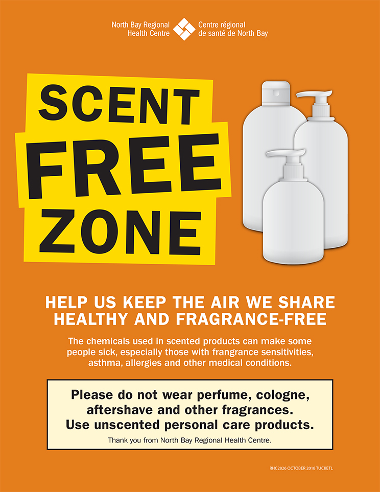 Scent Free Zone poster