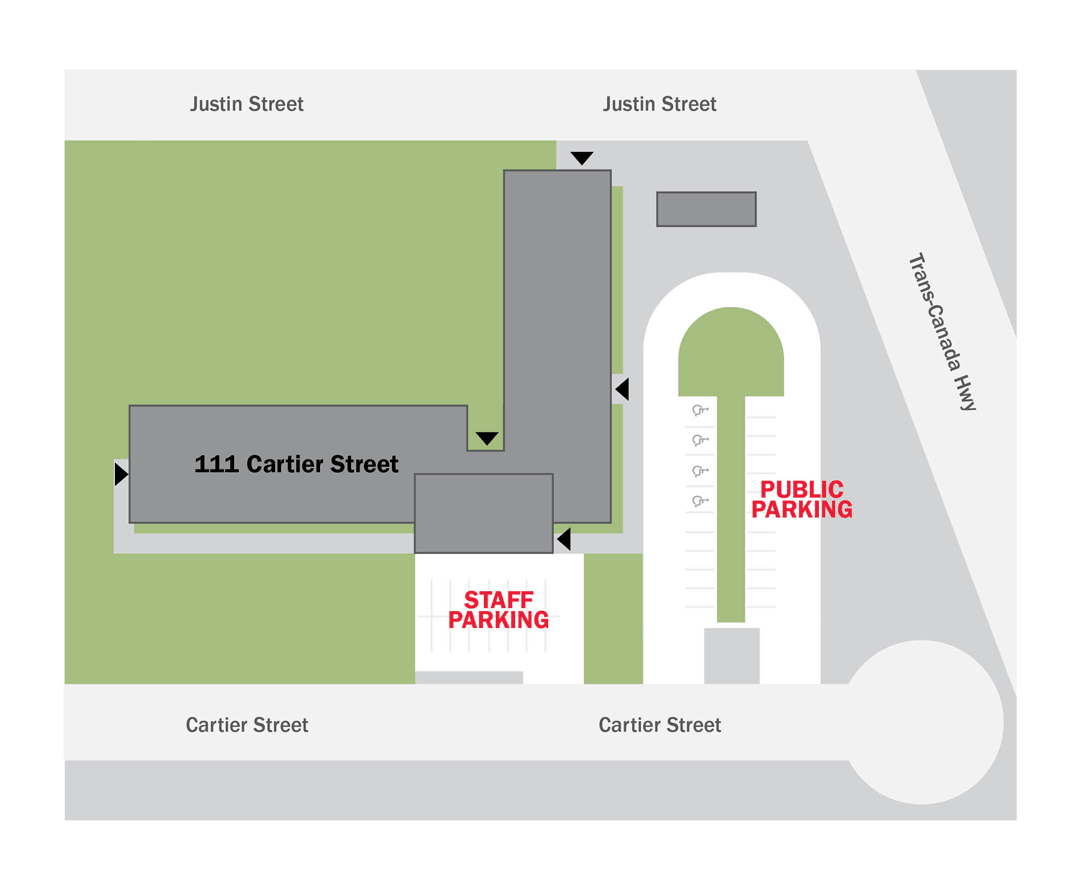 Cartier Parking Map