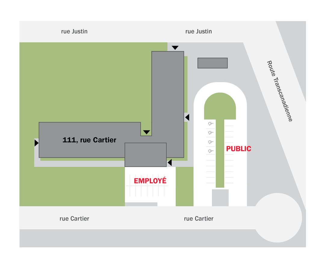 Cartier Parking Map